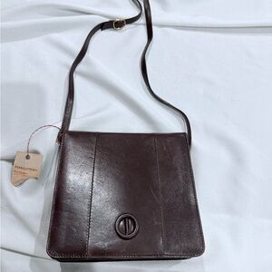 Brown Leather Crossbody Bag